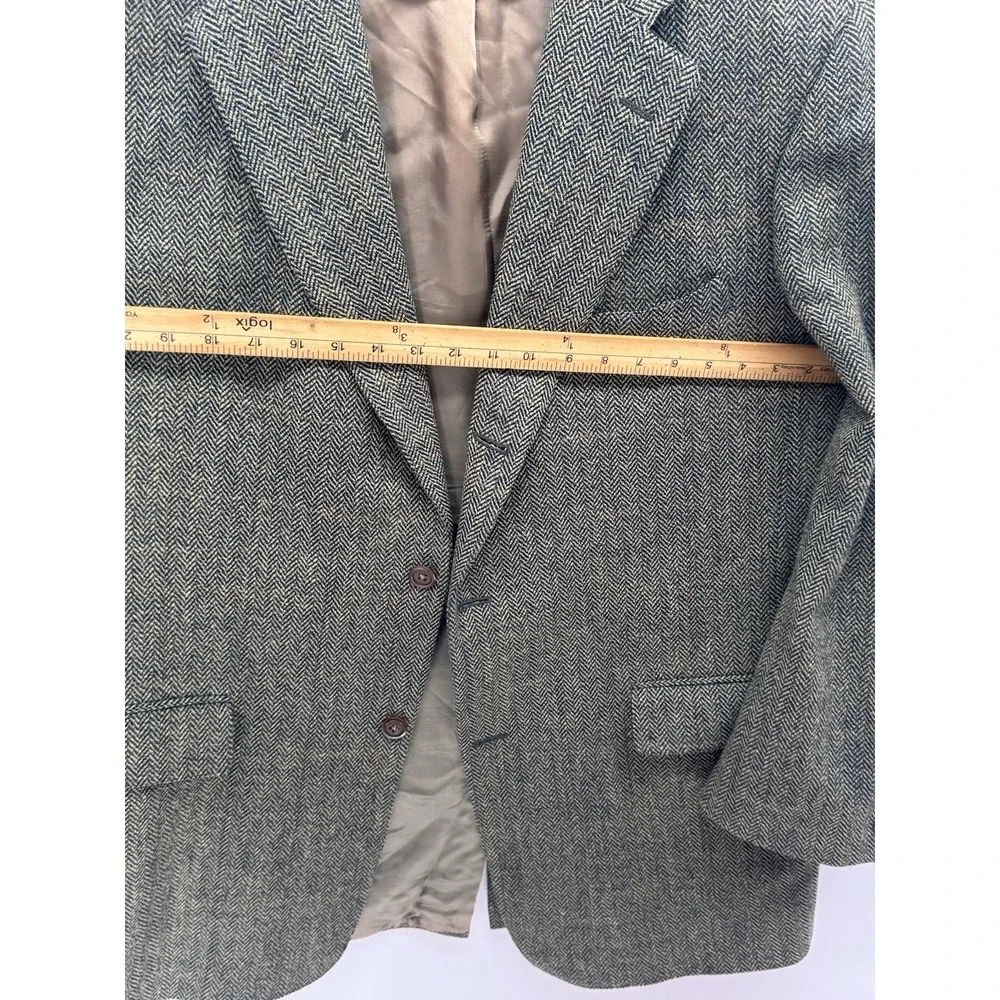Southwick Vintage Mens 42 Herringbone Tweed Blazer Wool Sport Coat Preppy USA